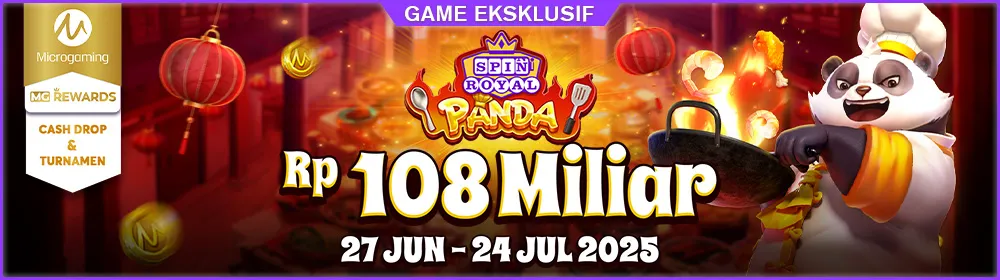 Turnamen & Cashdrop Panda Spin Royal